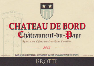 Cuvée "CHATEAU DE BORD" Cuvée "CHATEAU DE BORD"